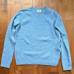 ACNE STUDIOs / Oversized Crewneck Wool Sweater / XS Icy Blue